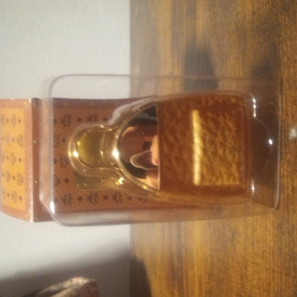 MCM Gold/Tan Pendant